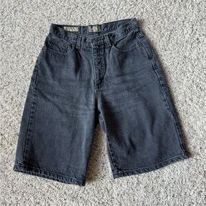 Y2K Vintage Express Black Denim Baggy Shorts